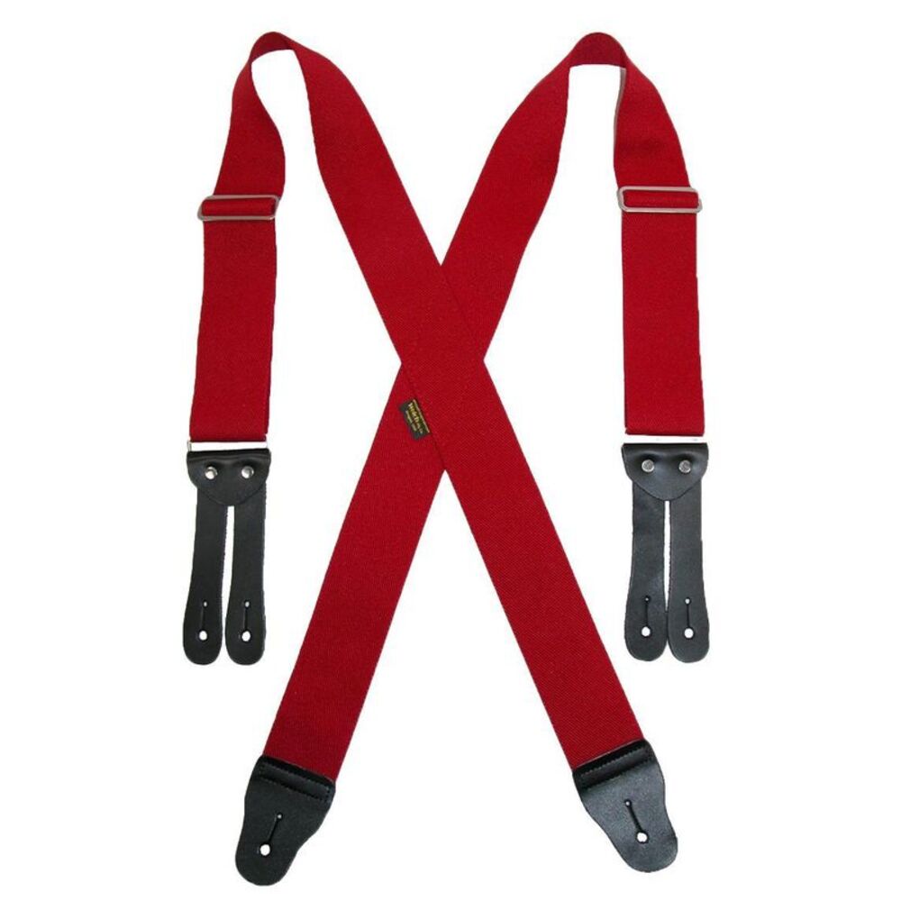 Welch Men's Elastic Button End Work Suspenders